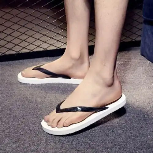 小贝经典简约af小鹿男士夏季英伦风轻便防滑沙滩人字拖凉拖鞋包邮