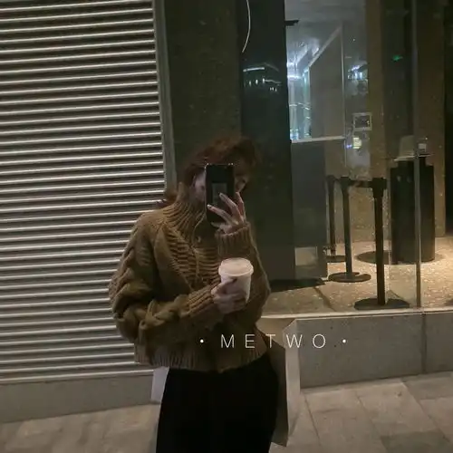 style圣诞毛衣购物分享毛衣羊羔毛外套韩系小姐姐穿搭法