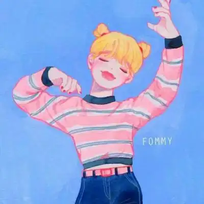 甜系女头像动漫插画