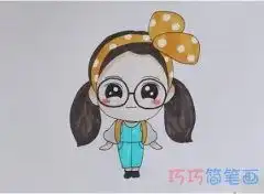 卡通动漫图片卡通漫画简笔画教程q版动漫简笔画图片大全1小手画堂