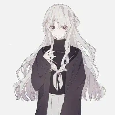 动漫头像黑色系女御姐动