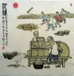 四川民俗画家手绘二十四节气