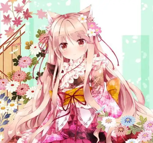 绝美女头像动漫粉色动漫