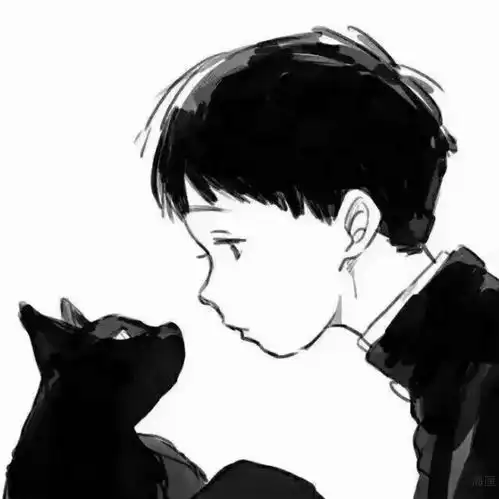 猫系男生动漫可爱头像雪