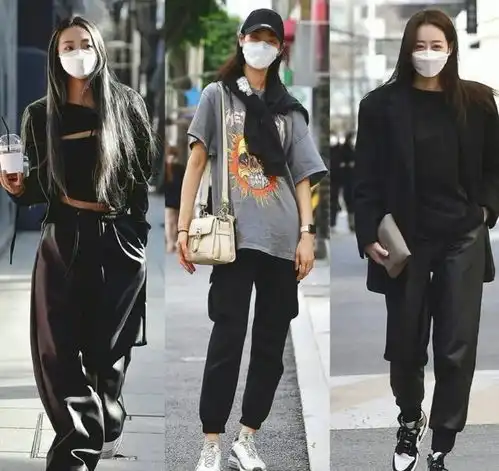 论黑色系搭配,就服韩国时髦精,出街装高级个性不失街头感