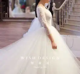 轻轻海风,点点白珠,兰奕婚纱设计系列