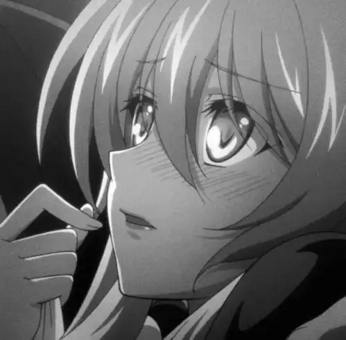 招桃花黑白动漫温柔女生头像超可爱269