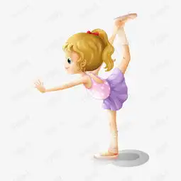 跳舞的女孩头像卡通
