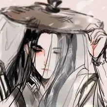 男生红色系古风头像绵绵