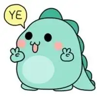 粉色的小恐龙情侣头像微信头像图片大全