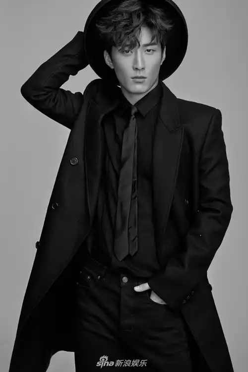 组图黑色不羁窦骁高冷质感开启霸道总裁模式