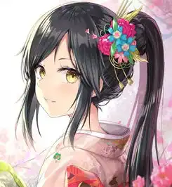 小女孩头像系列图卡通二