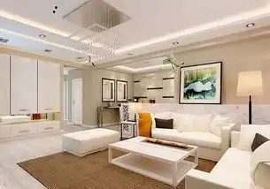 简约客厅空间主题系列之一恬静白色主义