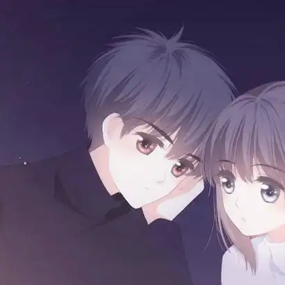 高清怦然心动双人动漫情侣头像图片