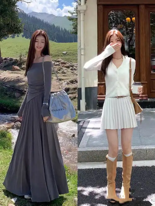 韩系女孩快来抄作业,又甜又酷的穿搭,也太适合初秋了吧