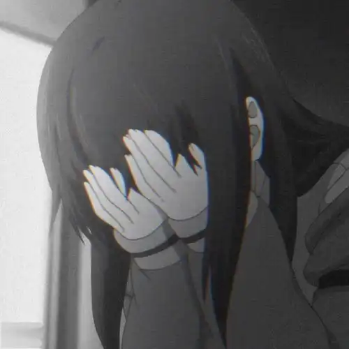 女生头像丧系高清图片动漫女生