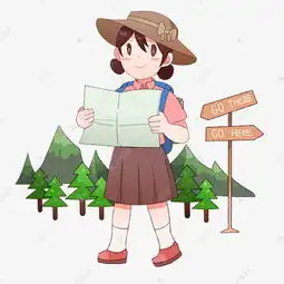 卡通可爱小姐姐旅游插画素材图片免费下载千库网