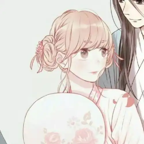 绿色系女头古风情侣头像