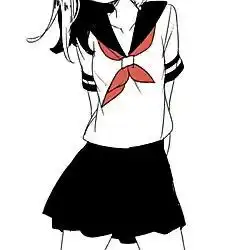 黑白半身头像暖系图