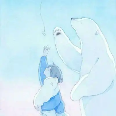 治愈系插画唯美女孩头像动态