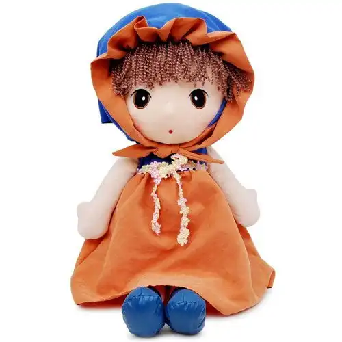 瑞奇比蒂hwd菲儿童话版娃娃系列大眼睛女孩童话娃娃玩偶桔裙