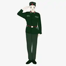 国庆节建军节军人敬礼psd图片素材其他格式下载动漫人物大全