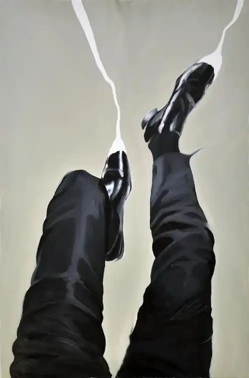 绘画素材禁欲系老板擦皮鞋嘛皮鞋参考