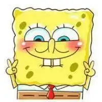 萌系情侣图片头像海绵宝