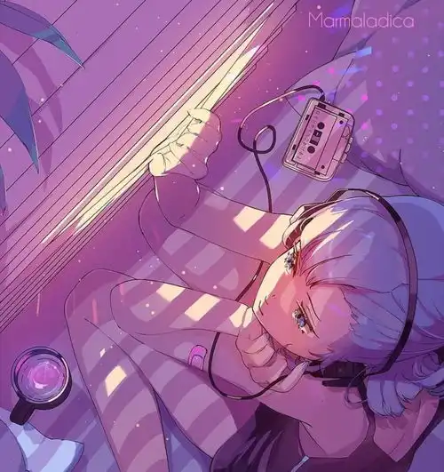 甜美粉色系少女插画神态描绘都很细致,色彩的使用也很吸引眼球