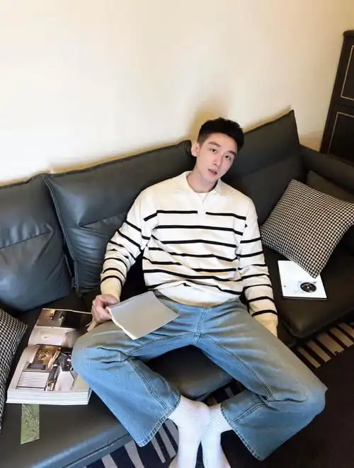 韩系男生帅气头像条纹