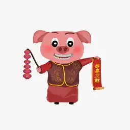 红色系新年金猪如鱼得猪图片素材其他格式下载动漫人物大全