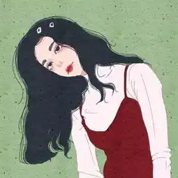 头像中年少女卡通