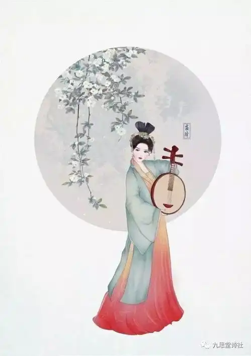 菱花小试梅妆额,青春似被胭脂隔