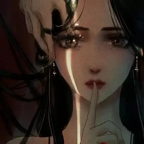 北城别,回眸三生琥珀色古风冷艳动漫手绘高清女头