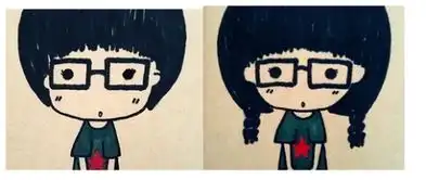 眼镜男卡通头像简笔画情