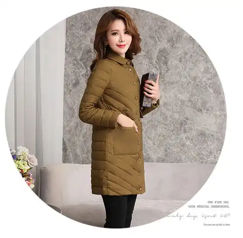 有鸭绒更温暖,纯色简约气质时尚羽绒服含70白鸭绒