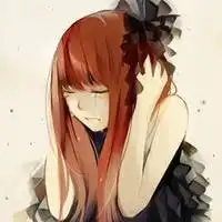 动漫头像治愈系女哭泣