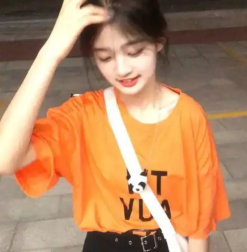 头像超可的橙色系女生头像