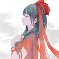 红色系列女生头像动漫古