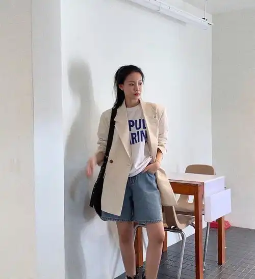 酷酷的韩系穿搭,日常也能穿的随性风格,女生帅起来真不是事儿