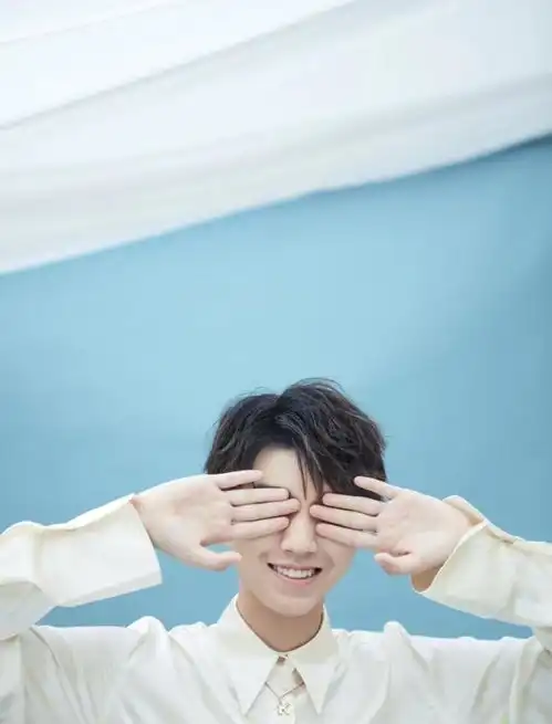 王俊凯19岁生日会唯美写真曝光,白纱蒙眼,五官精致如画中人