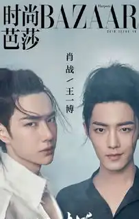 王一博和肖战古风写真好帅,禁欲系风格