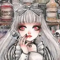 二次元梦幻少女头像一组