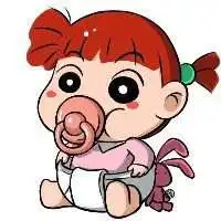 吃奶嘴的萌娃头像微信头像图片大全