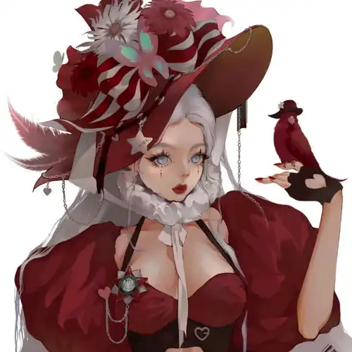 红色系列动漫头像心里和你说了不止一万次幸会