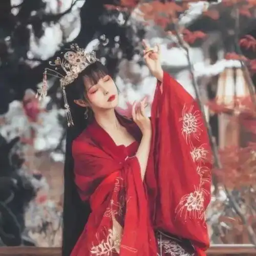 红色系头像红尘一遇,相思一生
