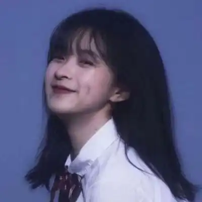 蓝紫色系闺蜜头像女生