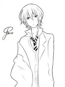 卡通文静的男孩线描图片免费下载编号3720832红动网