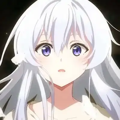 动漫女头白发浪漫与爱.