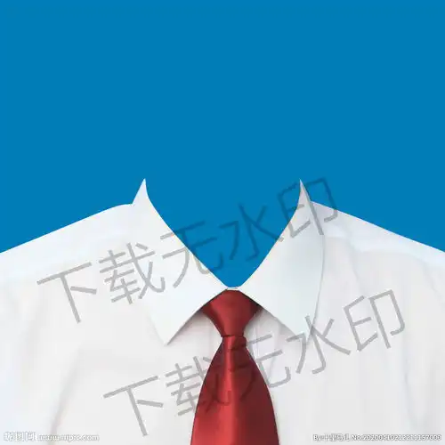 男生白色系领带头像